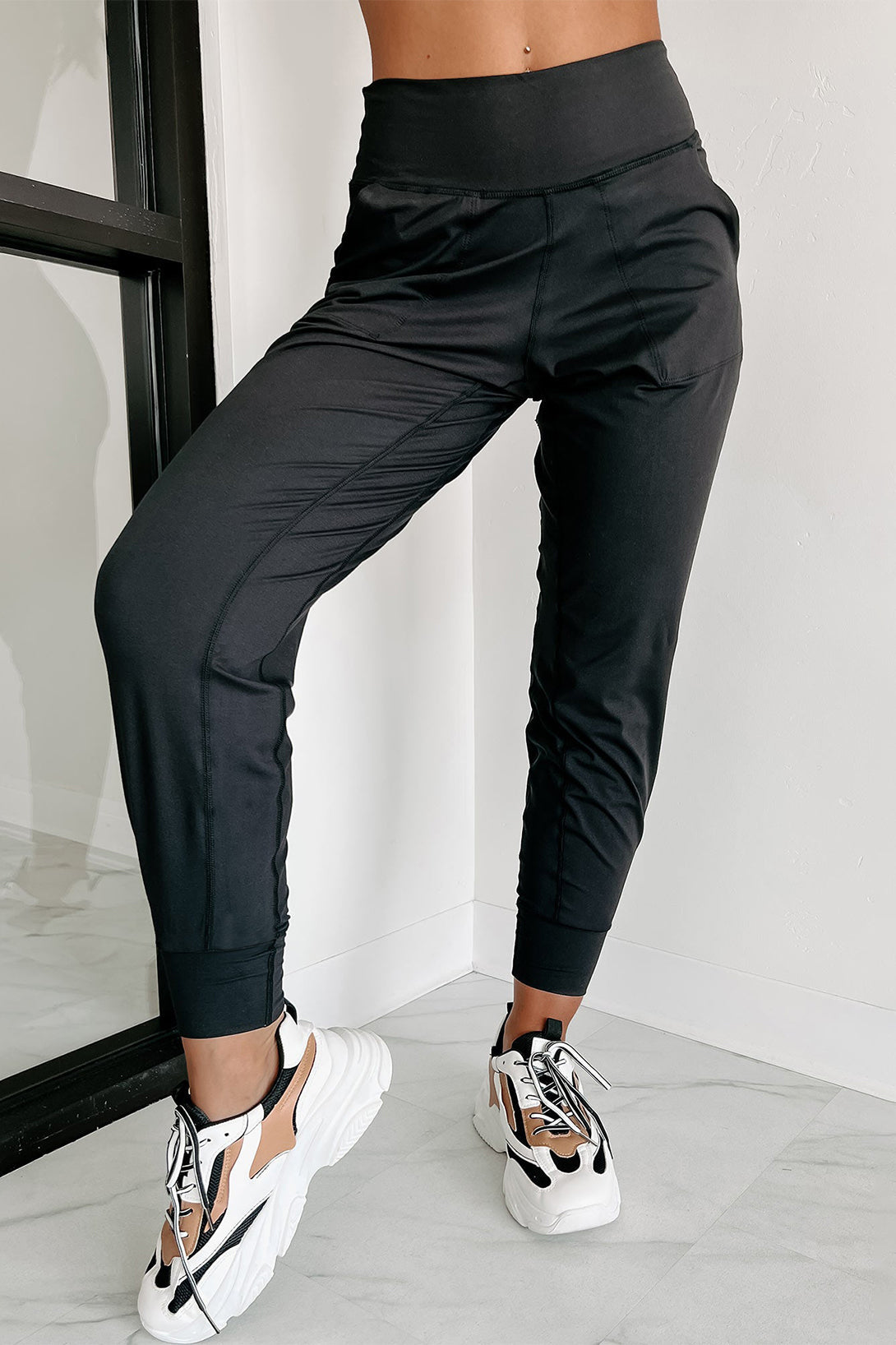 Brynn High Waist Plus Size Joggers