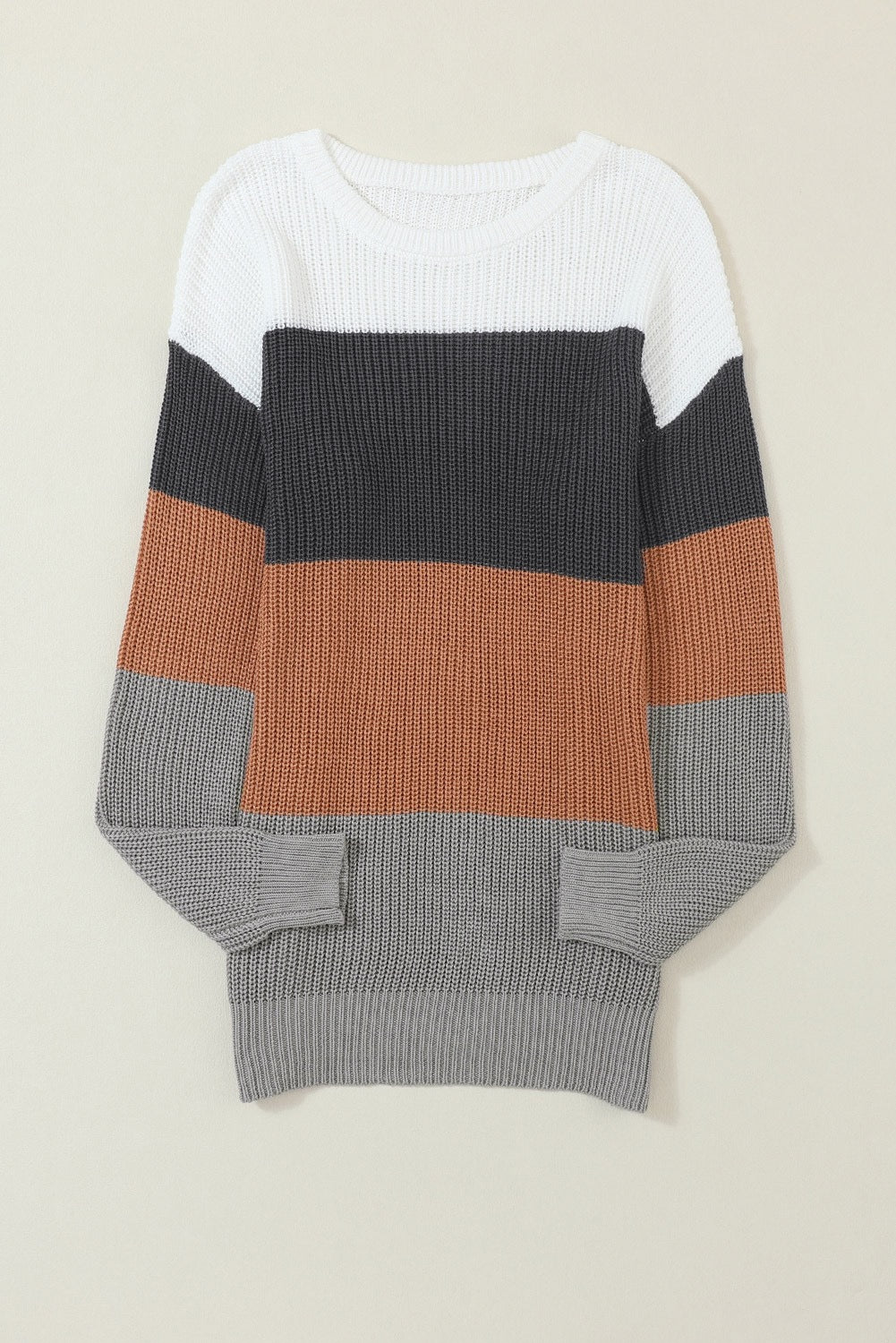 Chestnut Colorblock Sweater FB