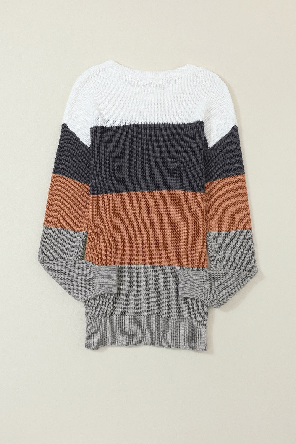 Chestnut Colorblock Sweater FB