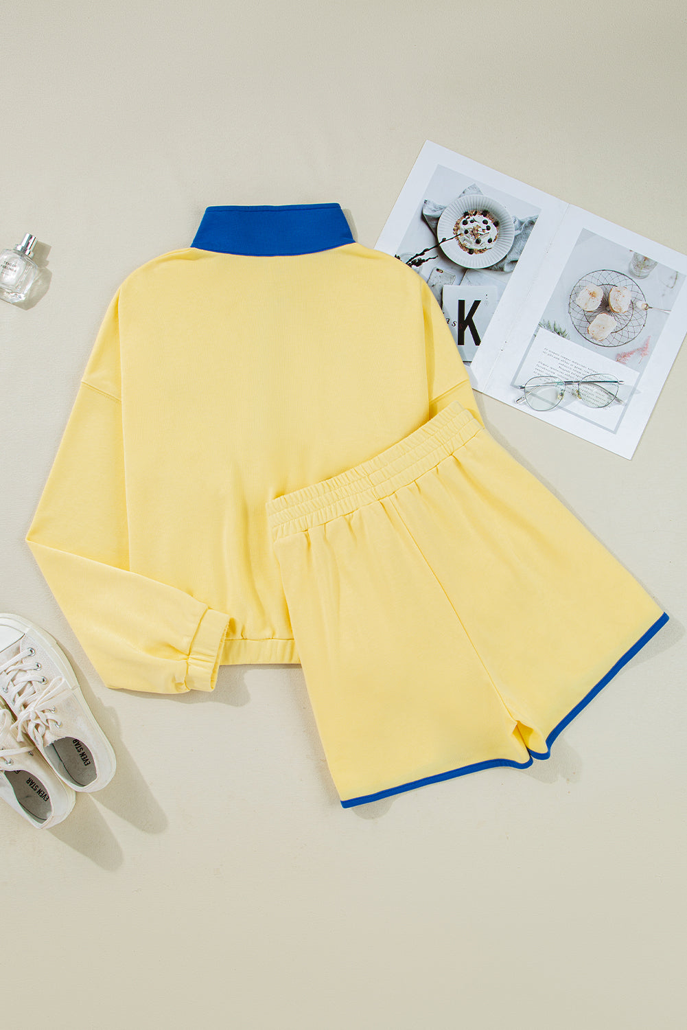 Colorblock Shorts Set FB