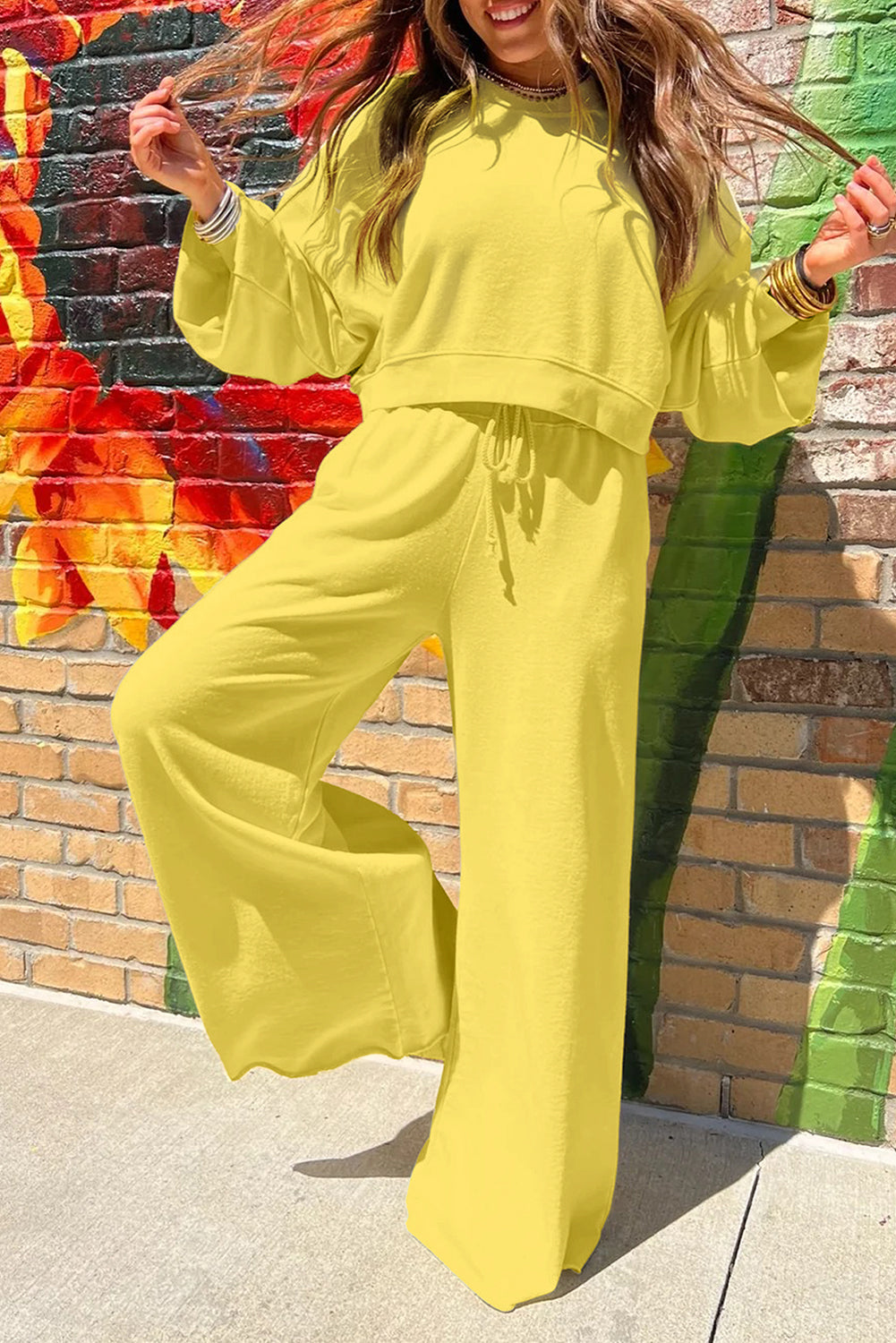 Pullover Wide Leg Set FB