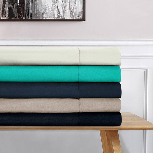 Soft Microfiber Deep Pocket Bed Sheets - 4 Piece Set