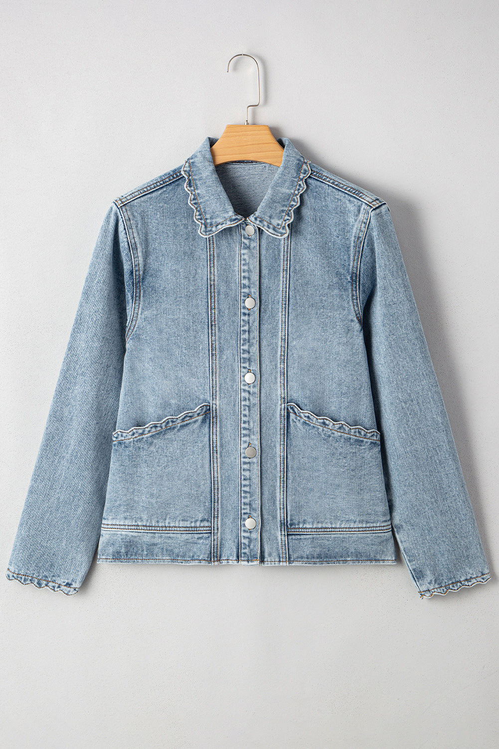 Scallop Pocket Denim Jacket FB