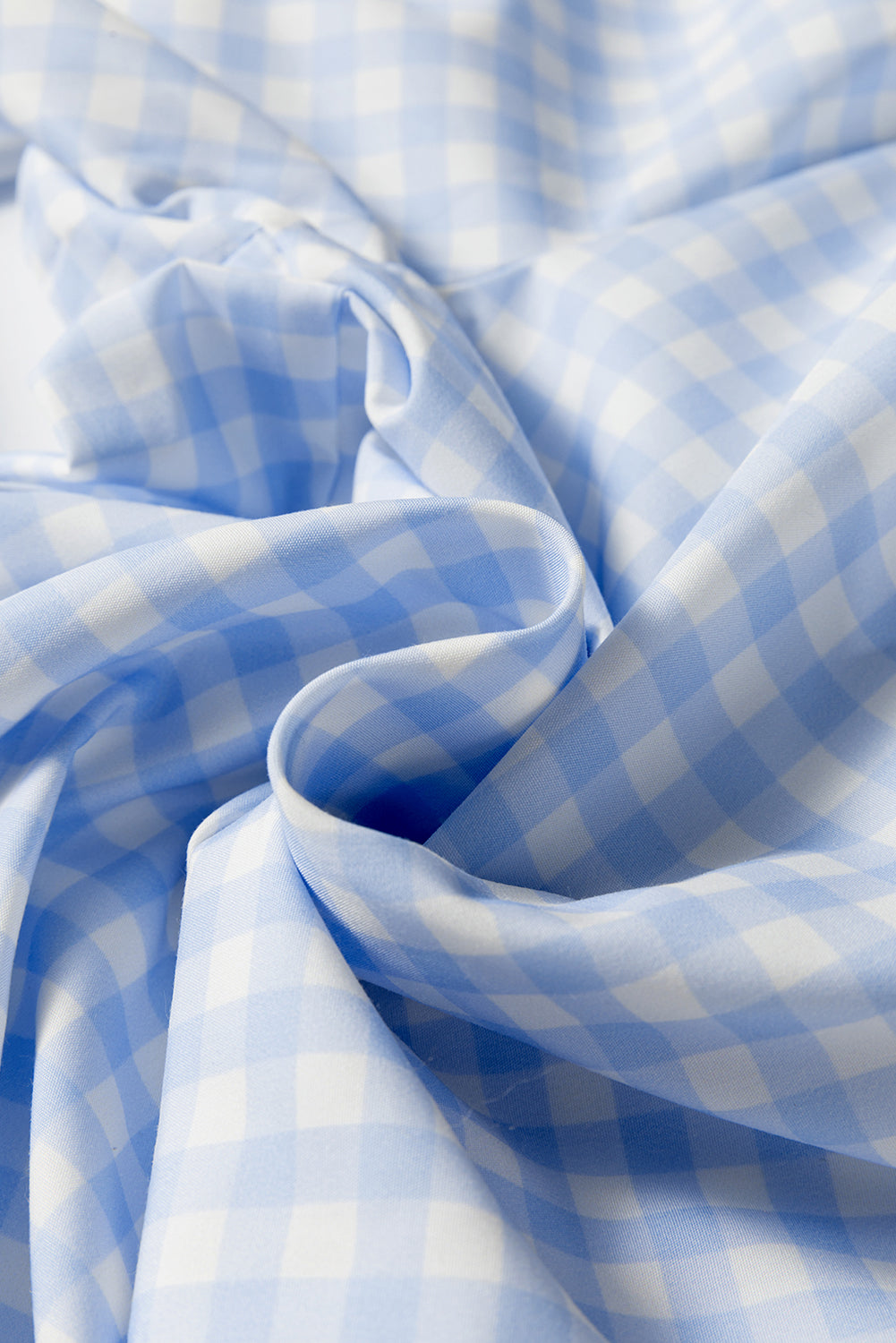 Gingham High Waist Loose Pants