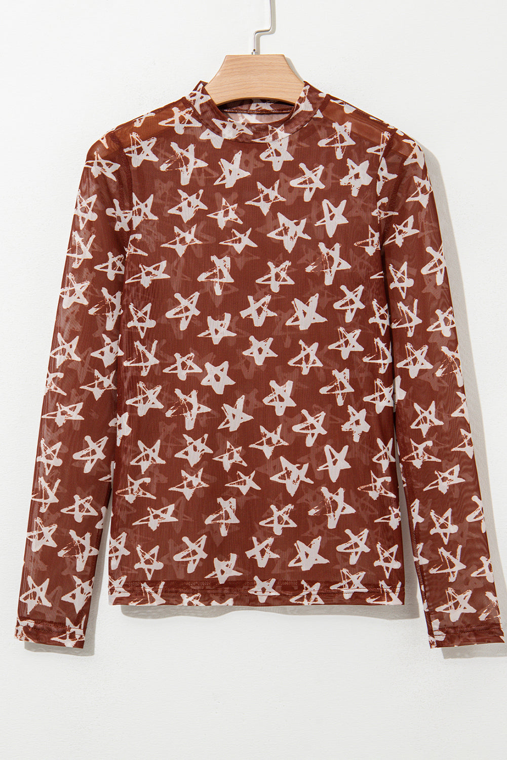 Red Mesh Star Slim Top RTS