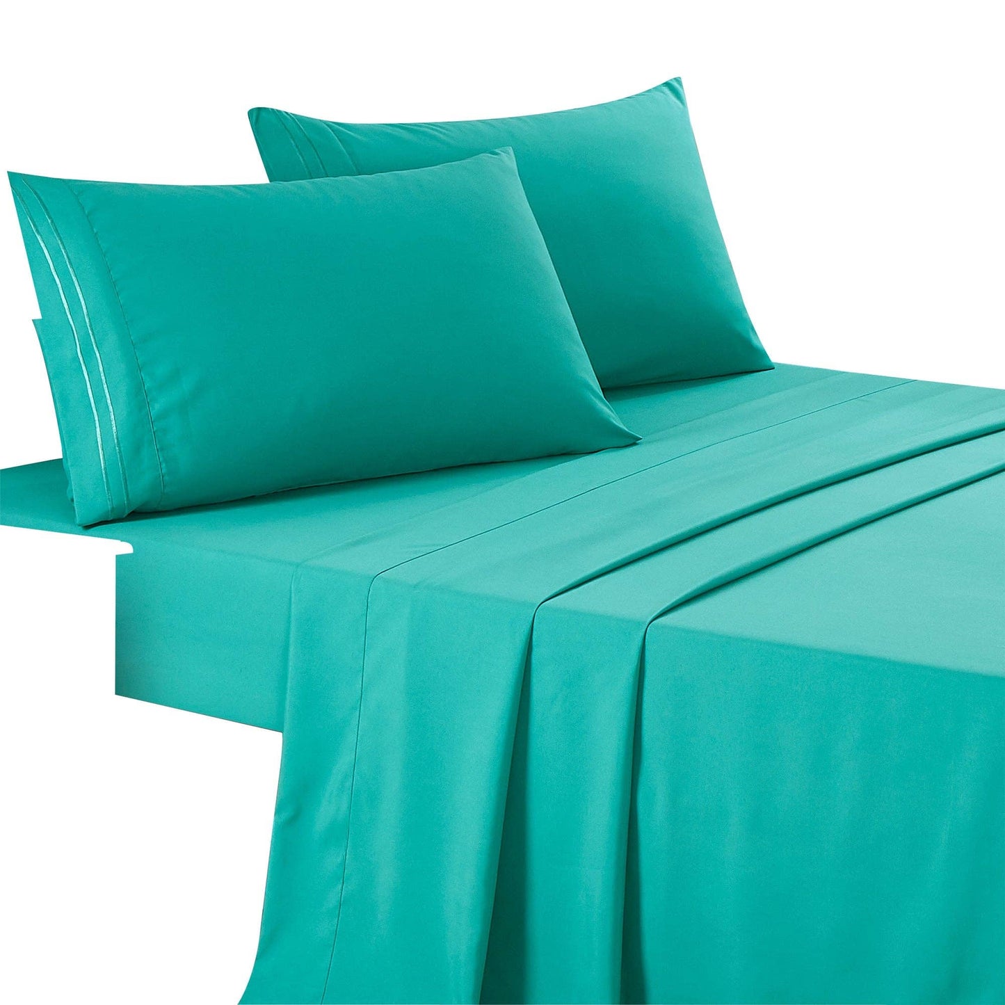 Soft Microfiber Deep Pocket Bed Sheets - 4 Piece Set