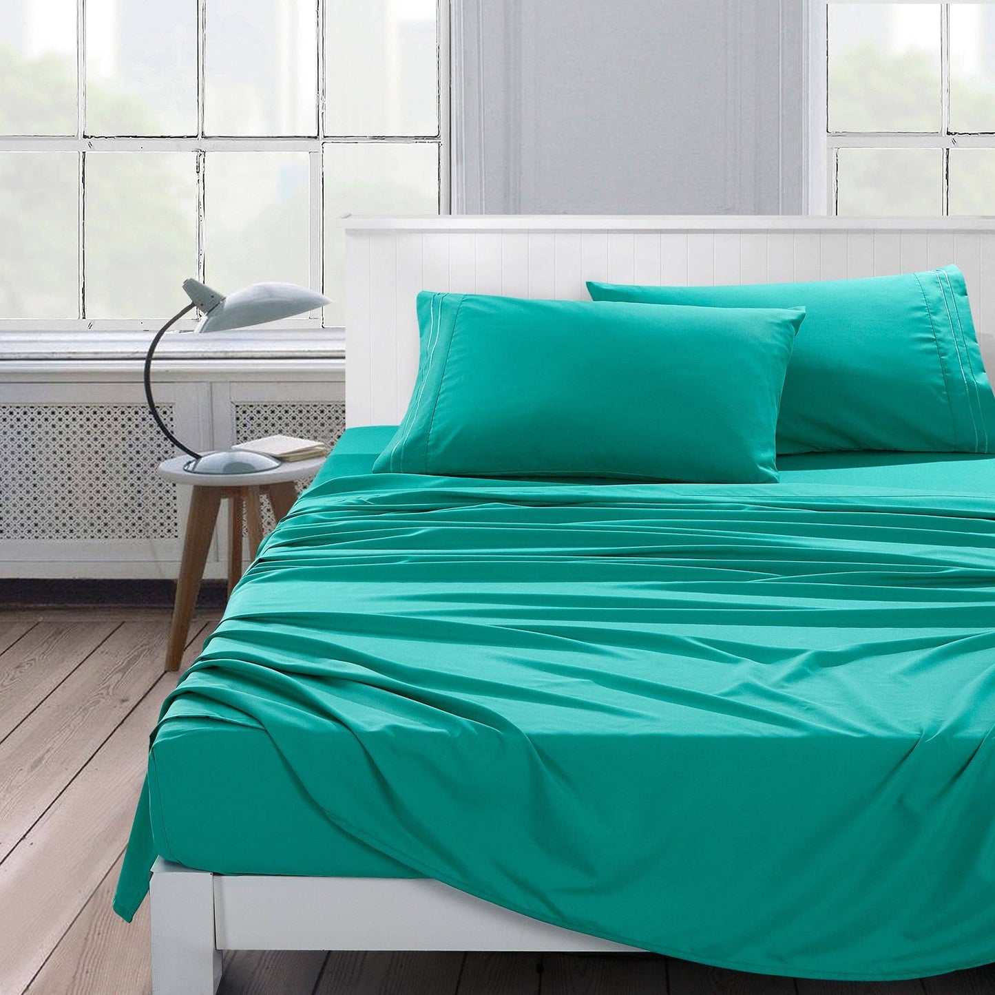 Soft Microfiber Deep Pocket Bed Sheets - 4 Piece Set