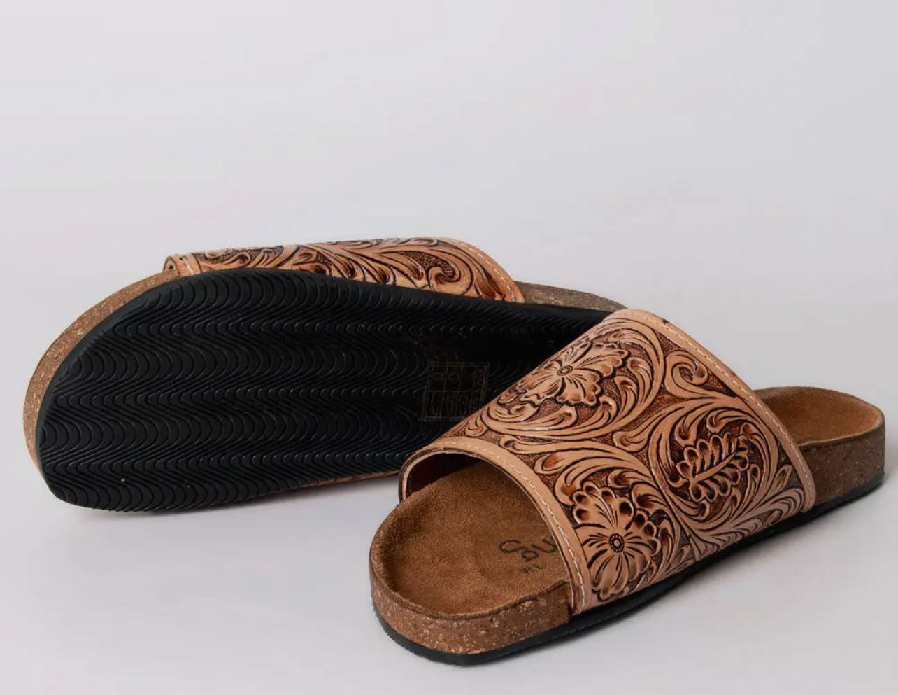 Genuine leather sandal footwear flip flop