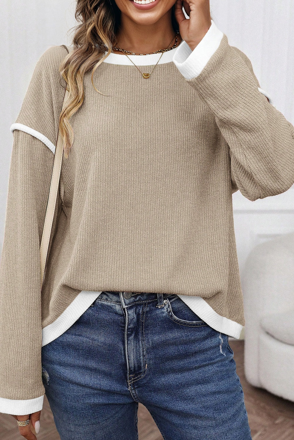 Contrast Loose Top FB