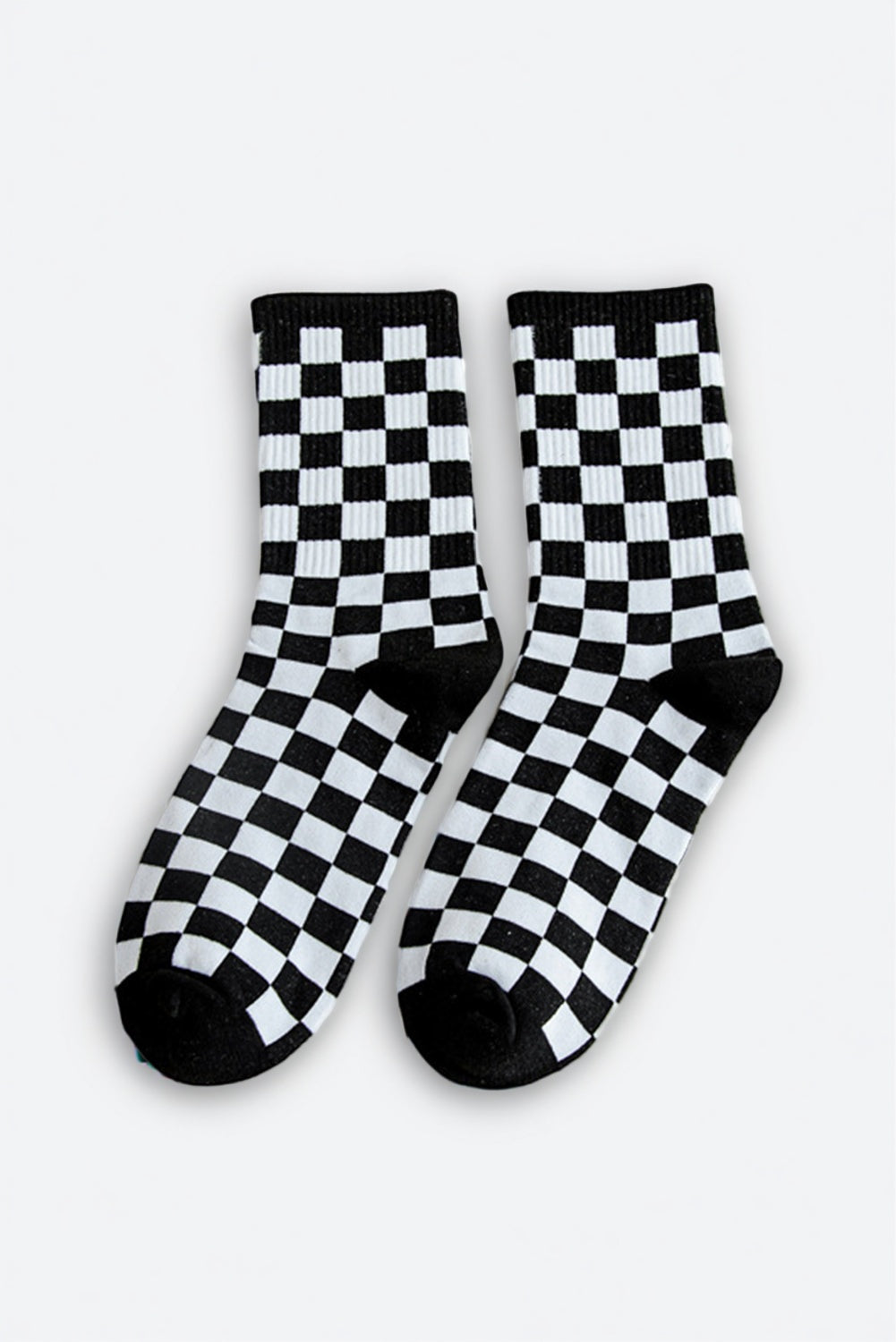 Checkerboard Crew Socks
