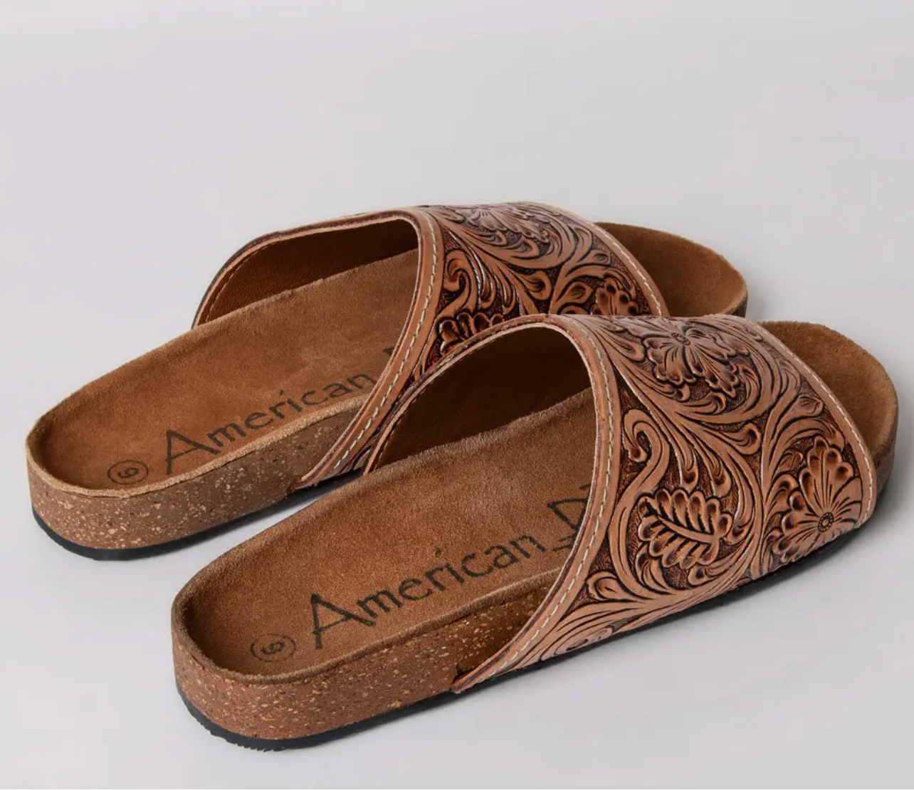 Genuine leather sandal footwear flip flop