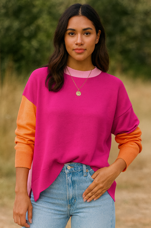 Bonbon Contrast Sweater FB