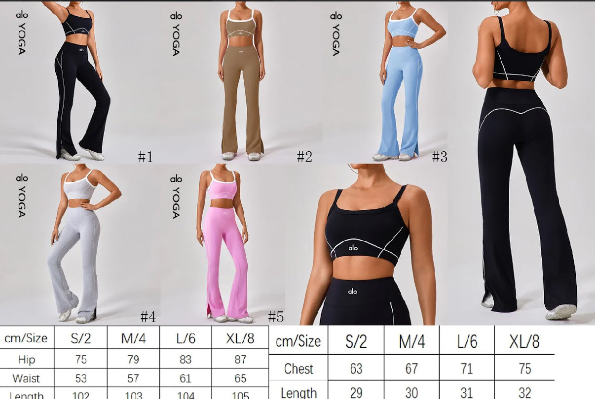 ALO MATCH BRA AND YOGA PANT SET