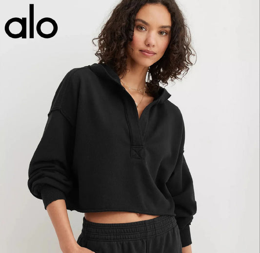 CROPPED ALO HOODIE