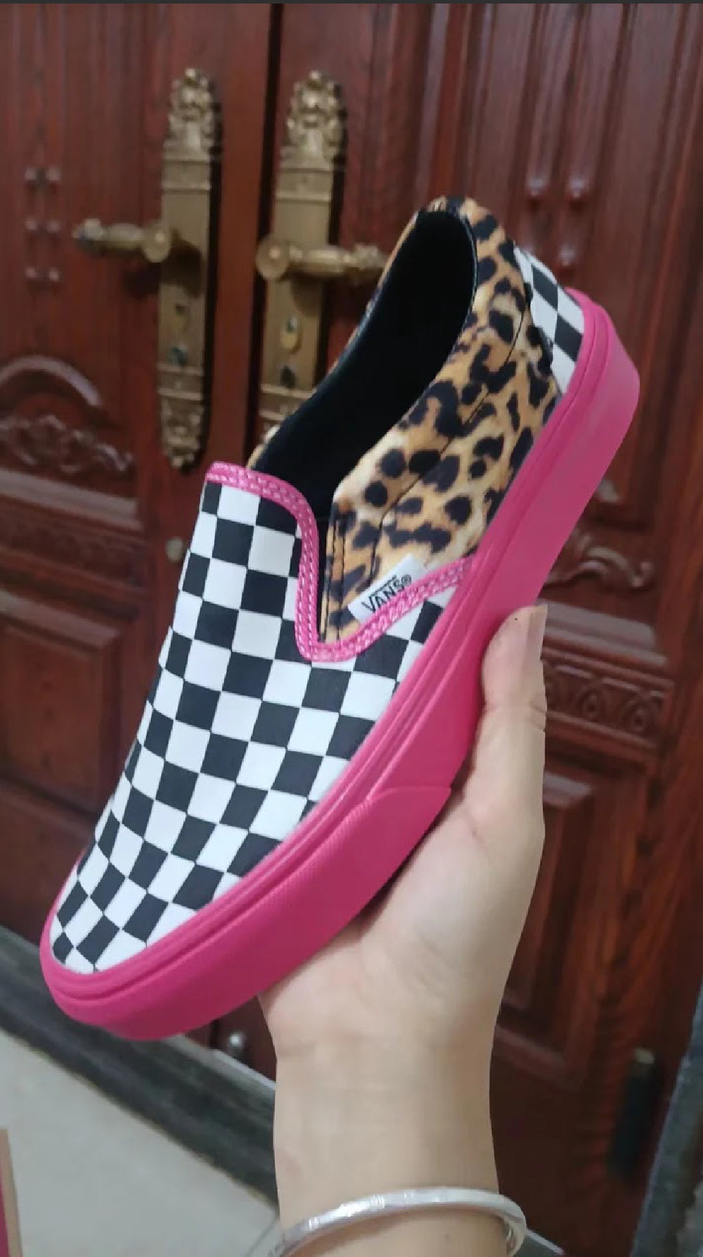 PINK CHECKERED VANS