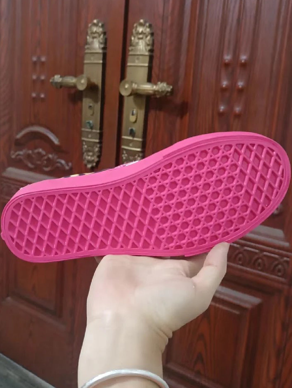 PINK CHECKERED VANS