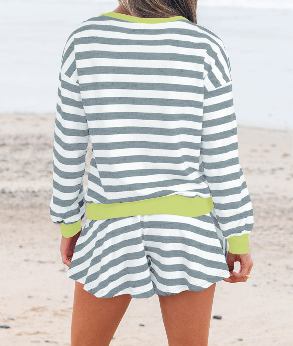 Stripe Ribbed Set RTS