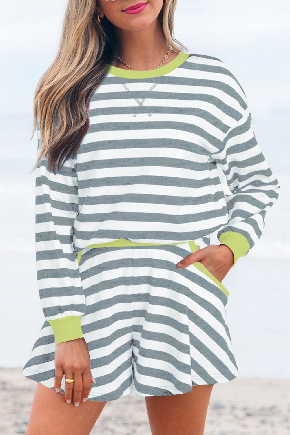 Stripe Ribbed Set RTS