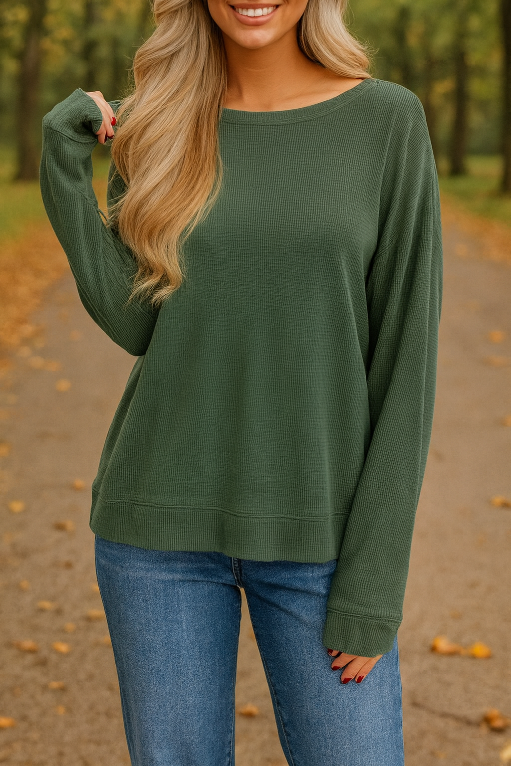 Waffle Knit Top FB