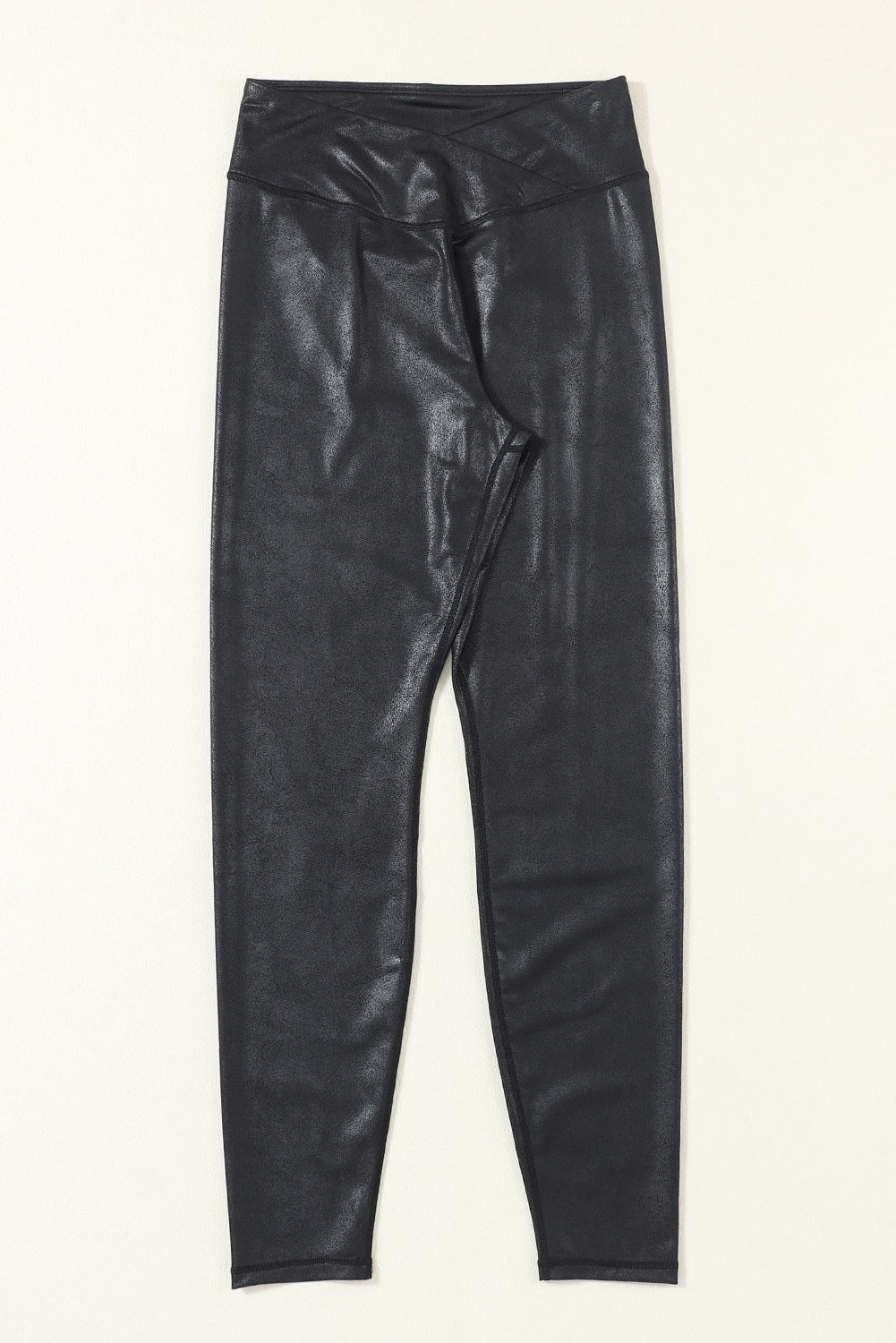 Leather Crossover Leggings FB