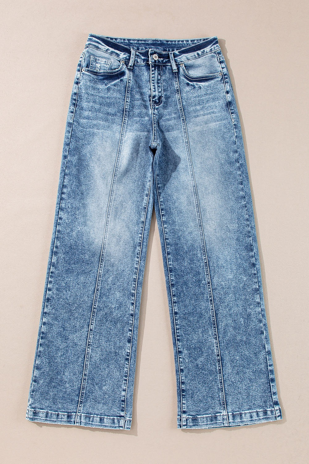 Seamed Wide Leg Jeans LT