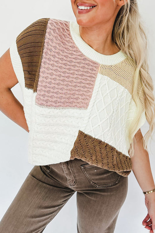 Multicolor Colorblock Sweater FB