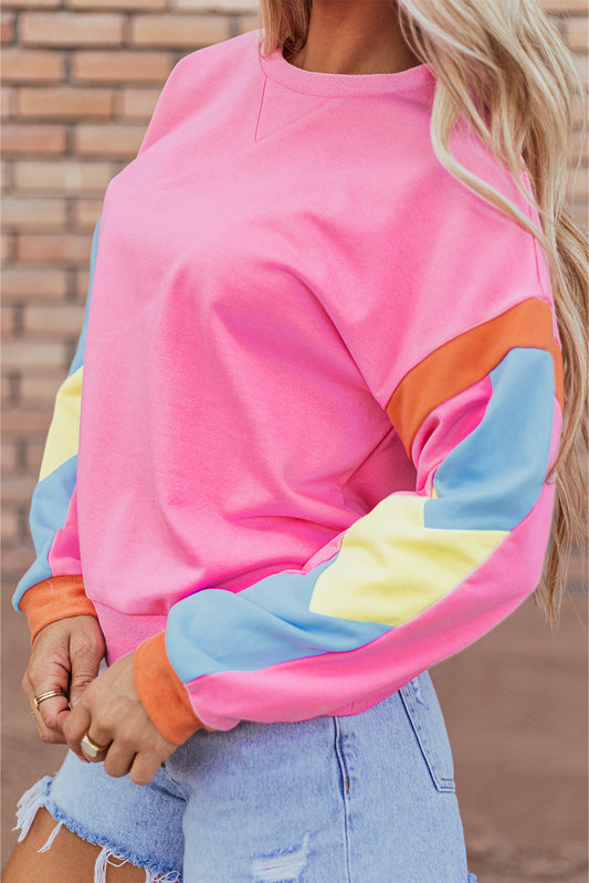 Pink Colorblock Top FB