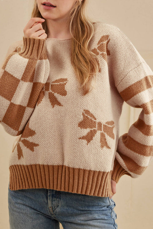 Ribbon Stripe Sweater FB