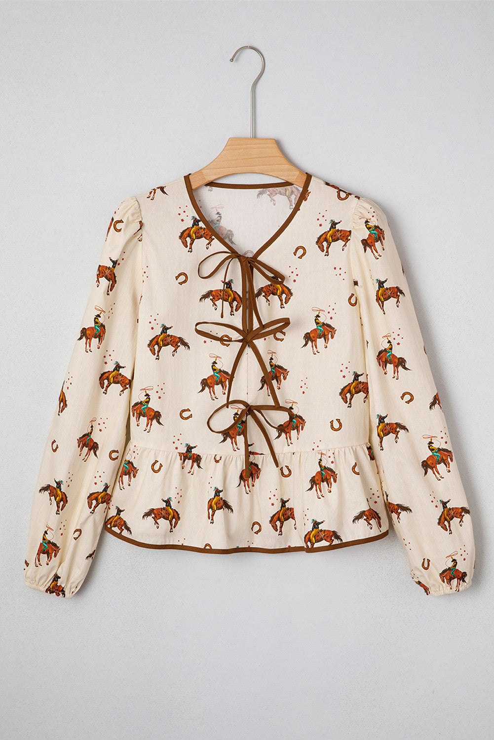 Western Rodeo Peplum Top LT