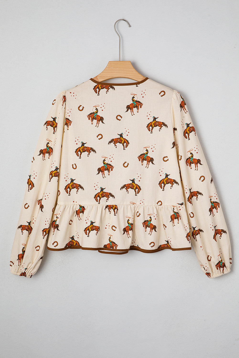 Western Rodeo Peplum Top LT