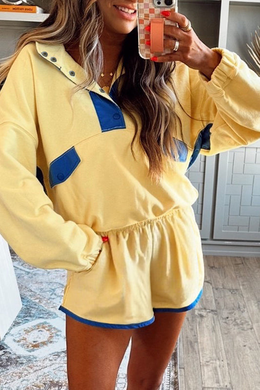 Colorblock Shorts Set FB