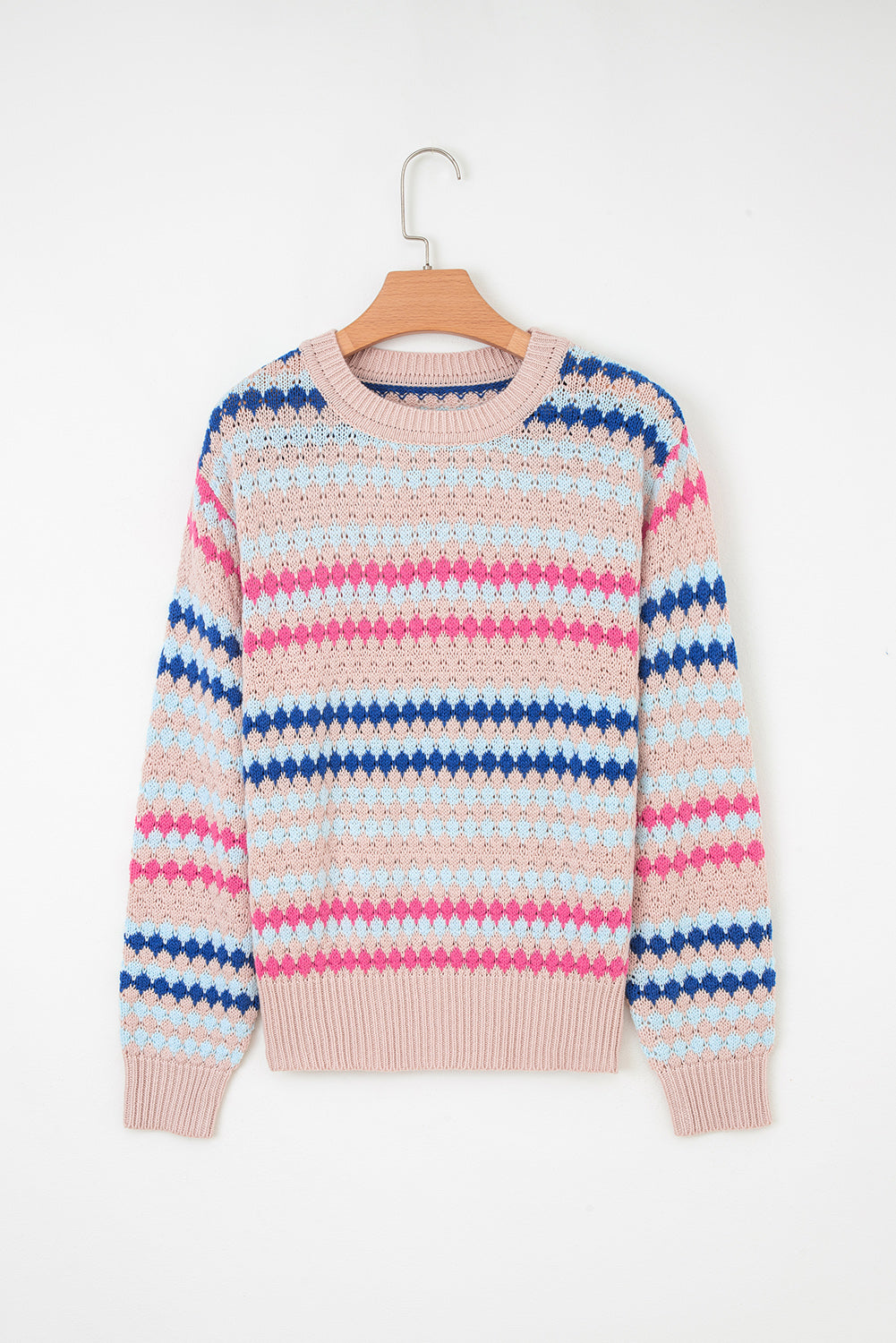 Stripe Eyelet Sweater September.