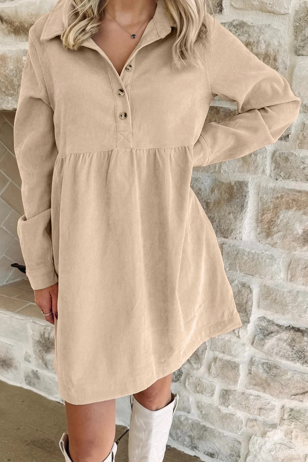 Corduroy Mini Dress FB