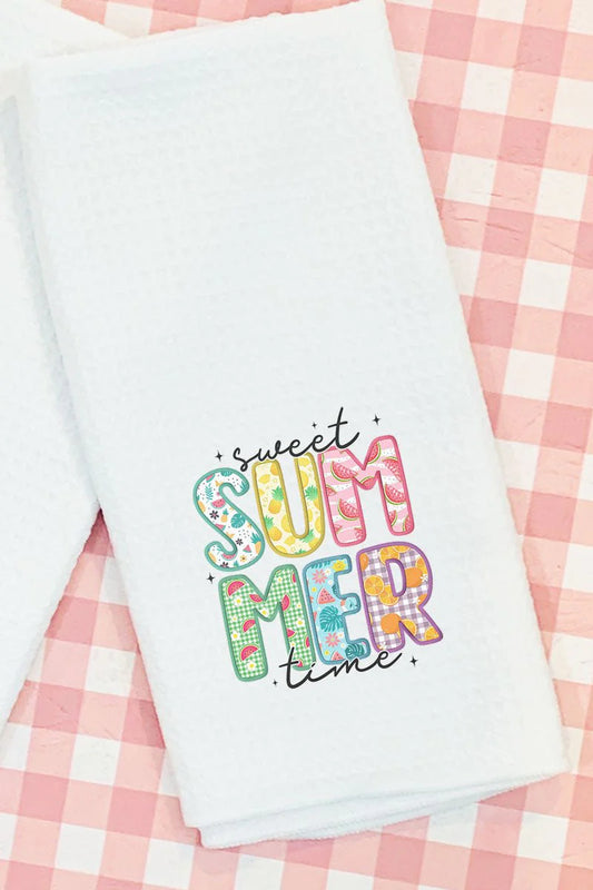Sweet Summertime Waffle Kitchen Towel